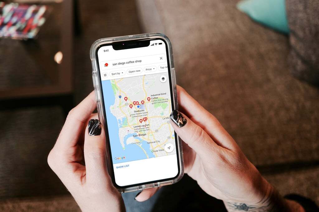 Local SEO tactic on google maps on mobile phone